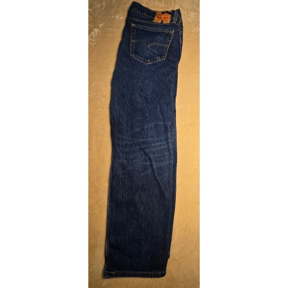 Levis 559 Relaxed Straight Jeans Mens 36x32 Dark Wash Blue Denim cowboy faded904